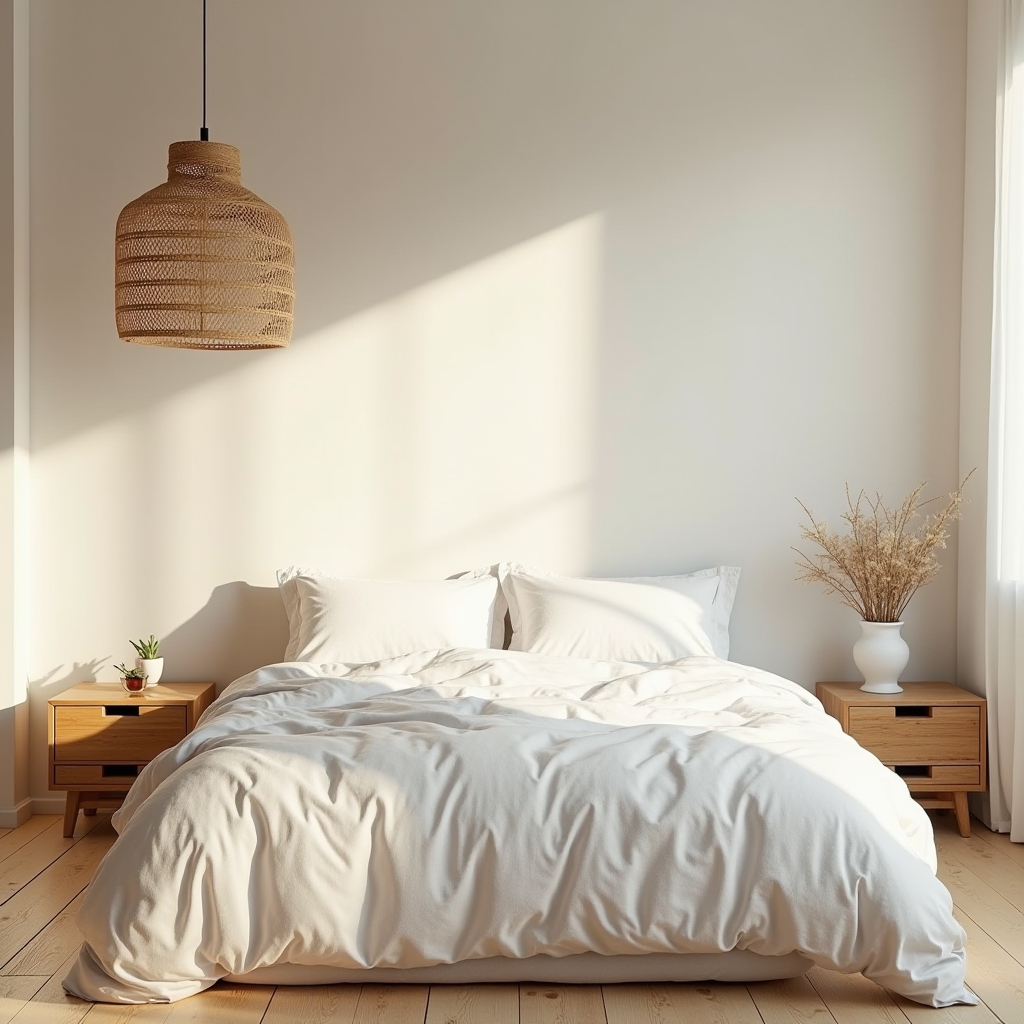 Calm coastal bedroom