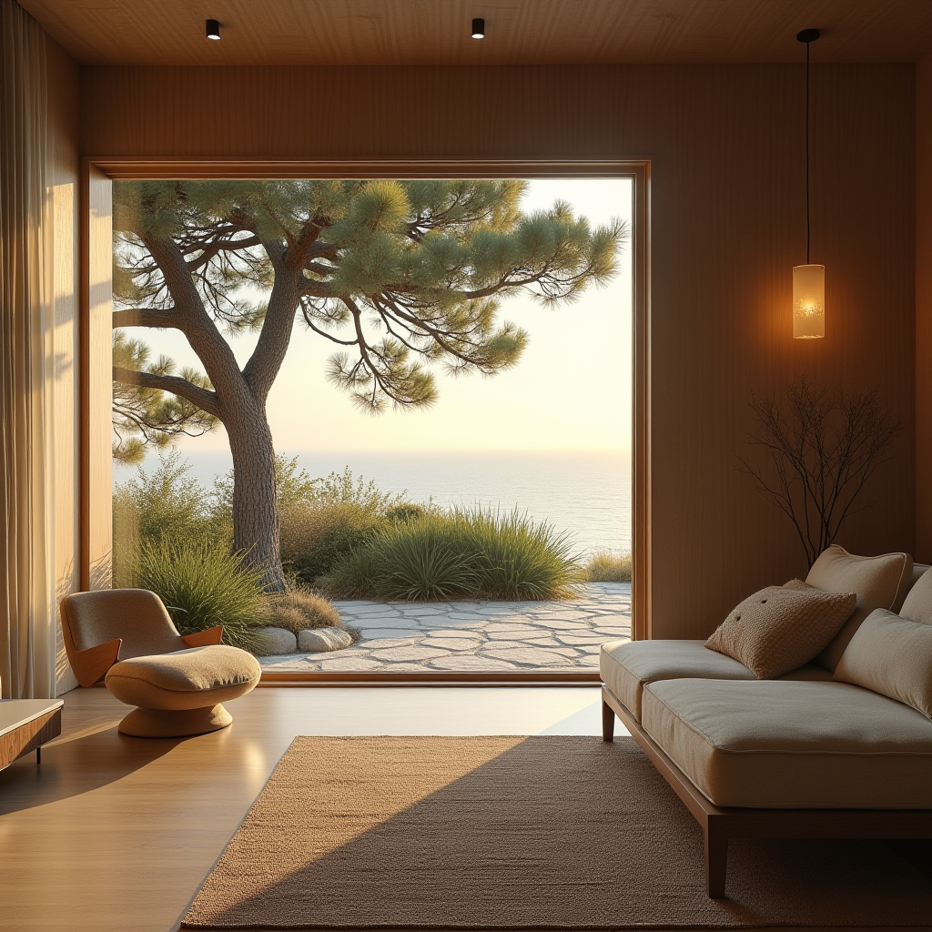 Coastal garden view
